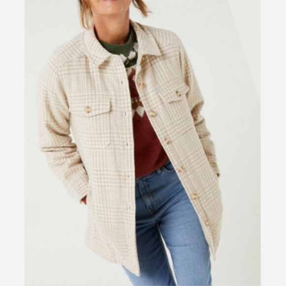 NWT FatFace Hamilton Borg Lined Shacket - Picture 4 of 11